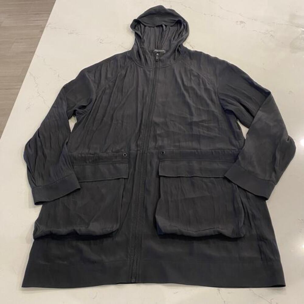 Carbon38 The Easy Jacket Full Zip Lightweight in Black Size Small - Picture 2 of 8